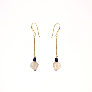 PENDIENTE STICK CARACOLA NAVY